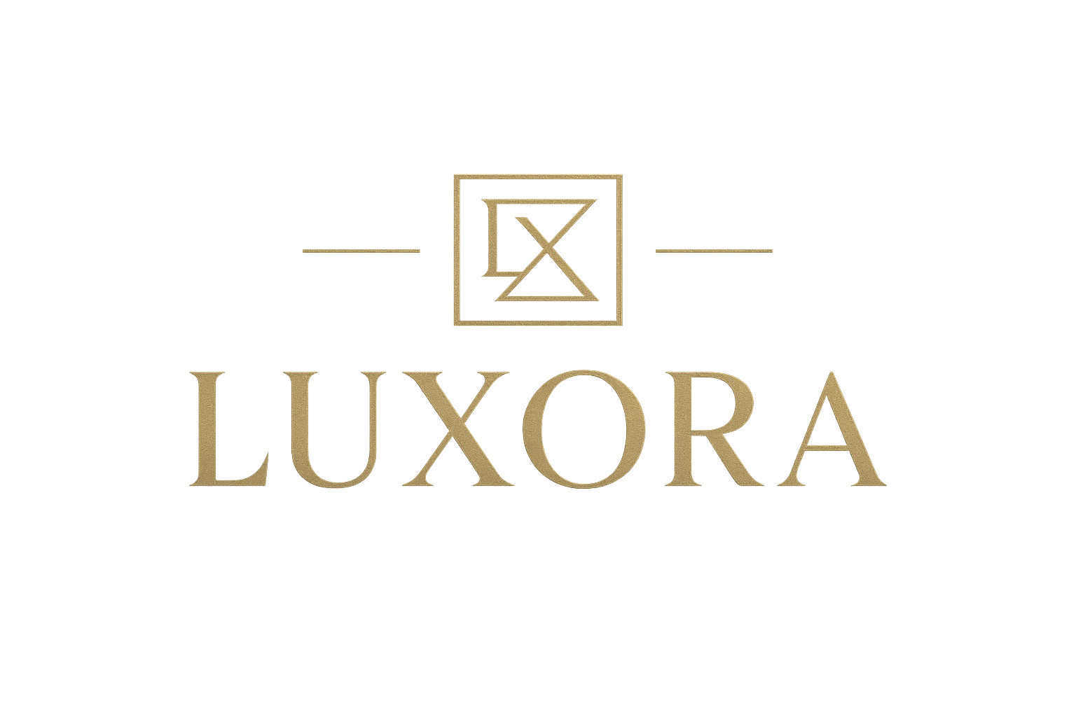 LOGO UNICO CON EL NOMBRE LUXORA 
